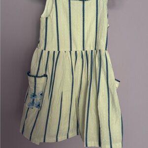 Rachel Zoe Kids Dress in Cream and Blue